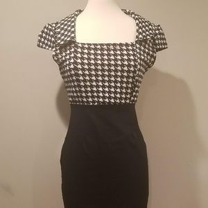 Houndstooth Pencil Dress